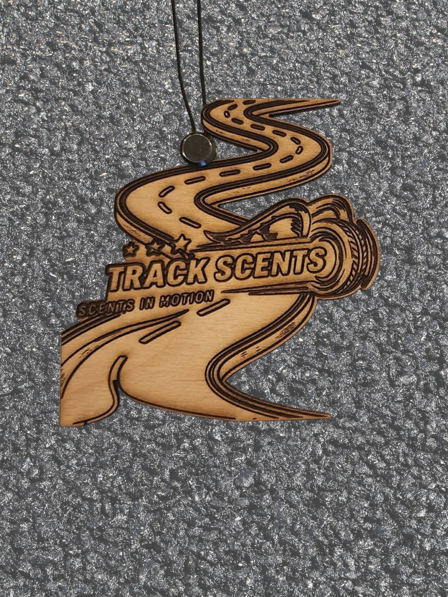 Trackscents Logo on Windy Road