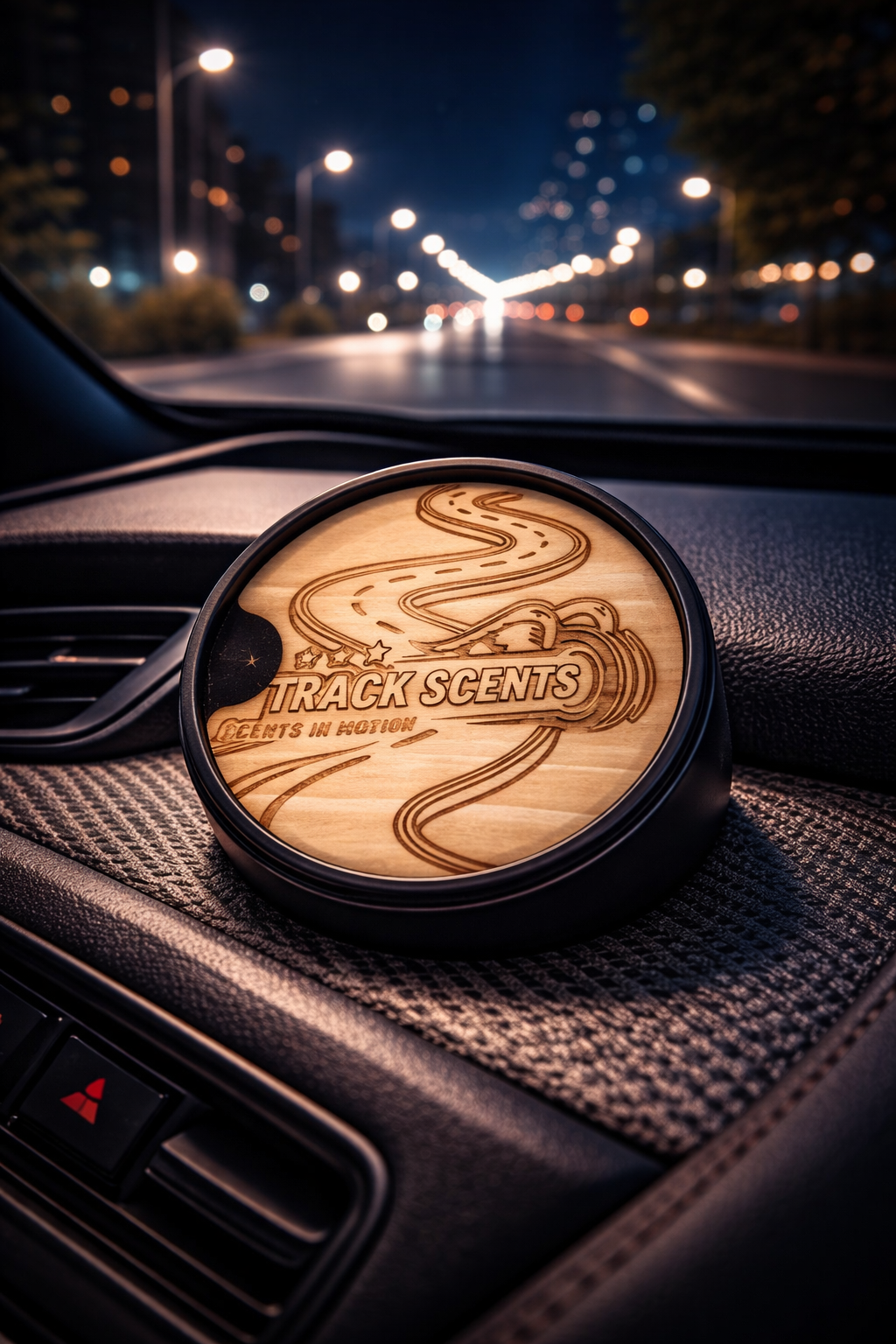 Trackscents Logo on Windy Road TrackPod